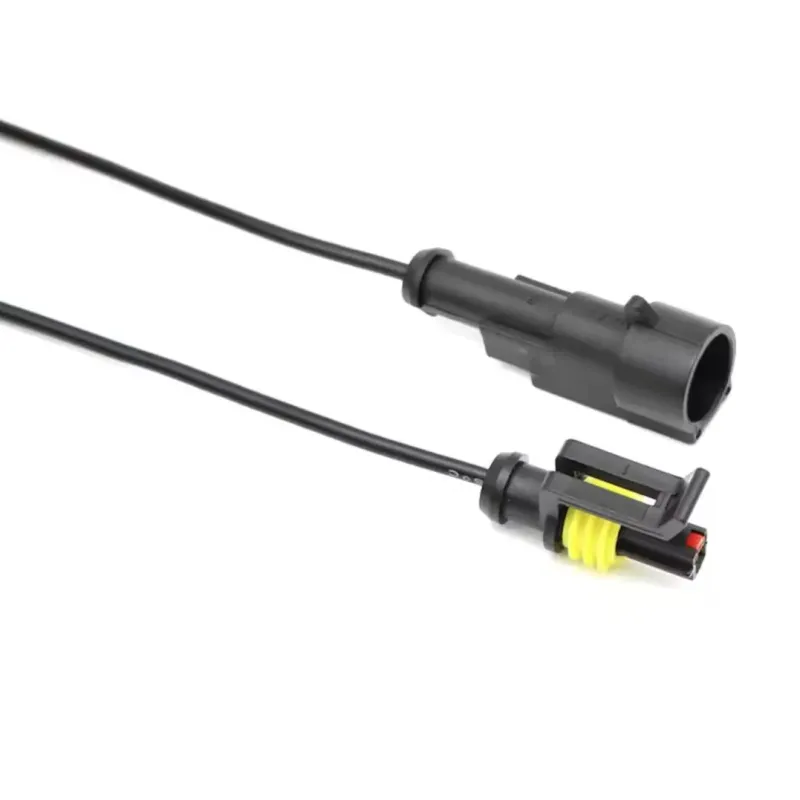 Set de Conectori AMP 1.5 Impermeabil 1P (Mascul + Femelă) – 15 cm cu Cablu de 18AWG