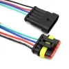 Set de Conectori Waterproof AMP 1.5 (Masculin + Feminin) – 15 cm cu Cablu 18AWG