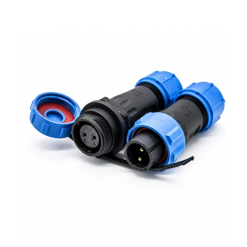 Conector SP13 waterproof IP68, mufa masculină și femelă cu 2 pini, o pereche