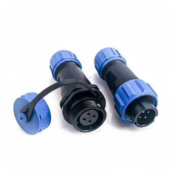 Conector SP13 Waterproof IP68 cu Priza și Stecher Masculin cu 4 Pines, Un Set