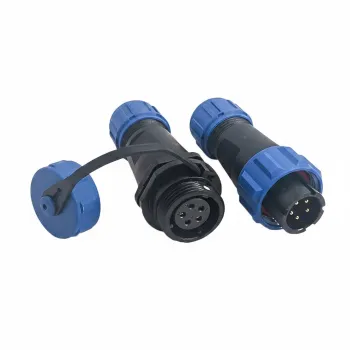 Conector SP13 Waterproof IP68, Priză Masculină cu 5 Pini și Schută Feminină, Un Pachet