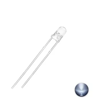 LED 3mm White - 50 Pieces LED 3mm White - 50 Pieces