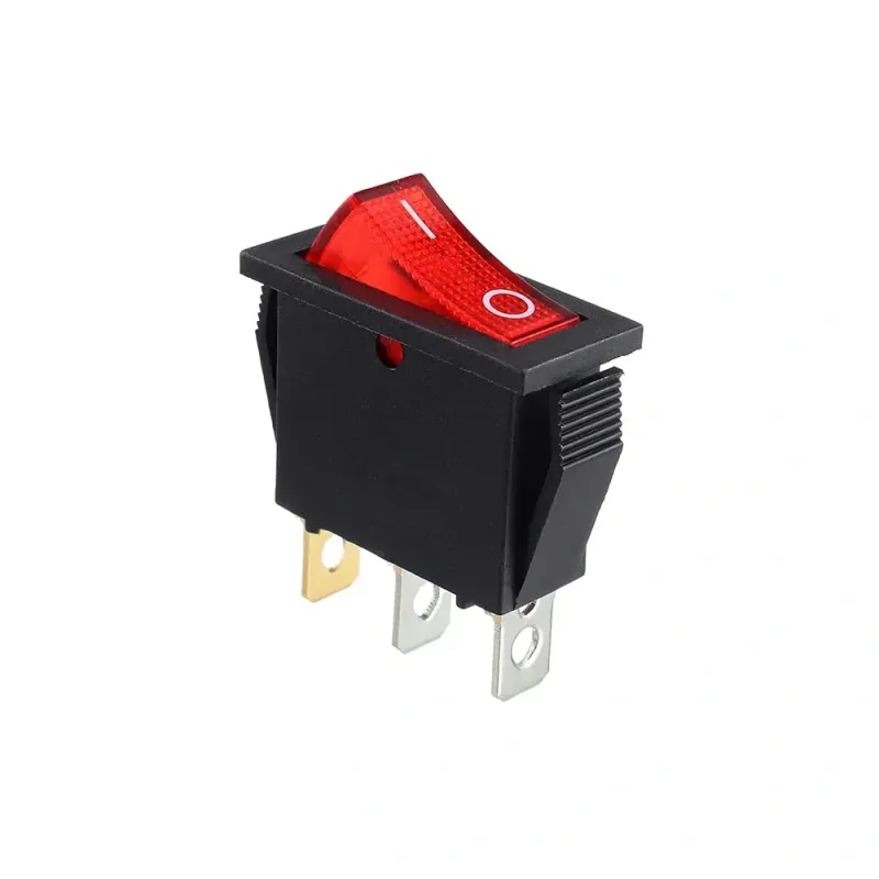 KCD3 Comutator Basculant ON-OFF SPST cu 3 Pini și 1 Cale 250V 15A - Roșu