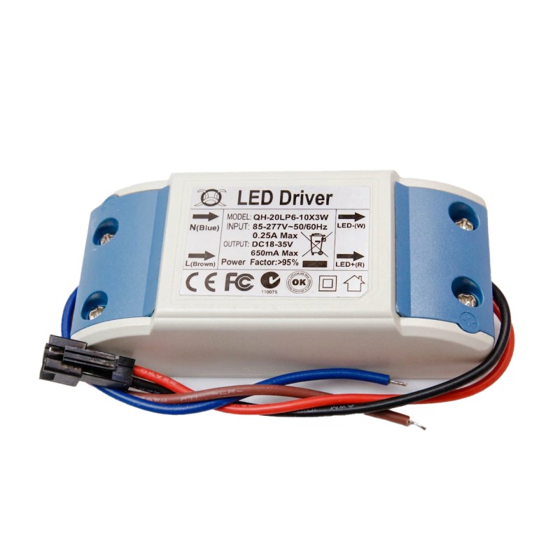Driver LED cu curent constant 650mA, 8-34V DC, pentru 6-10 LED-uri de 3W