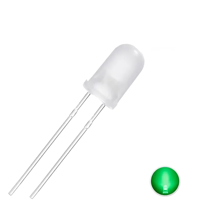 Led 5mm Diffuse Green