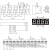 14mm 7-Segment 4 Digit Display Common Anode 5641BS - RED