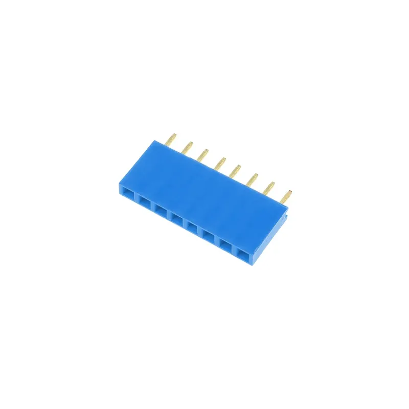 1x8 Pin Header 2.54mm Blue - Female 1x8 Pin Header 2.54mm Blue - Female