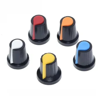 White Potentiometer Knob Cap White Potentiometer Knob Cap