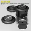 KCD1-8 Round Rocker Switch 250V 6A ON-OFF-ON SPDT 3-Ways - Black