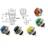 16mm Buton de Împingere Momentan ON-OFF 2A PBS-26B - ALB