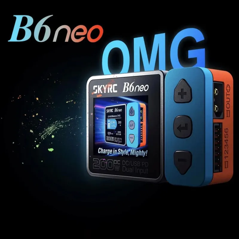 SKYRC B6neo Lipo Battery Smart Balance Charger DC 200W PD 80W SKYRC B6neo Lipo Battery Smart Balance Charger DC 200W PD 80W