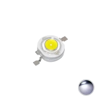 1W Power LED Cool White 7,000-9,000K 1W Power LED Cool White 7,000-9,000K