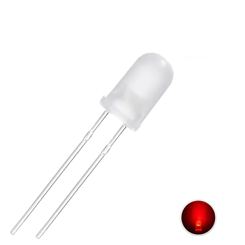 Led 5mm  Diffuse Red