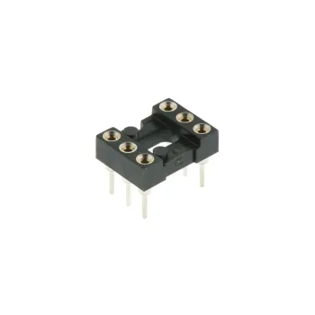 Precision IC Socket, 6 Pins, DIP-16, 2x3 Integrated Circuit Precision IC Socket, 6 Pins, DIP-16, 2x3 Integrated Circuit