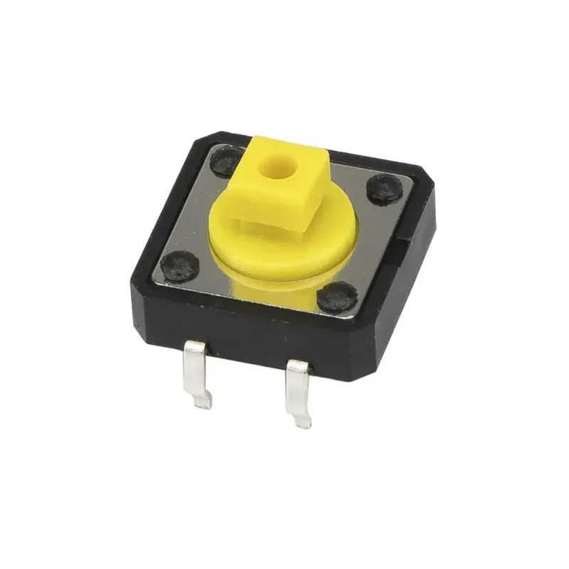 Comutator cu Buton Tactil Momentan cu 4 Pini 12x12x7.3mm (B3F-4055)