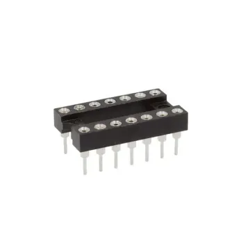 Precision IC Socket, 14 Pins, DIP-14, 2x7 Integrated Circuit Precision IC Socket, 14 Pins, DIP-14, 2x7 Integrated Circuit