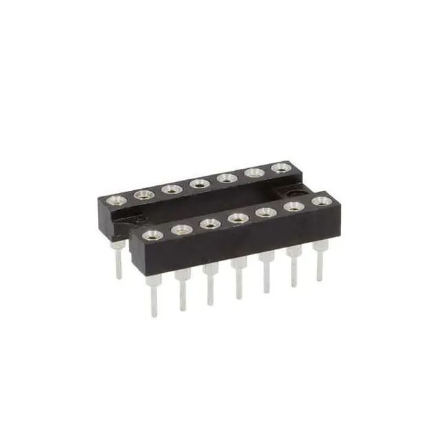 Precision IC Socket, 14 Pins, DIP-14, 2x7 Integrated Circuit