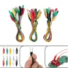Crocodile Cable Set 10pcs Alligator Clips 5 Colour