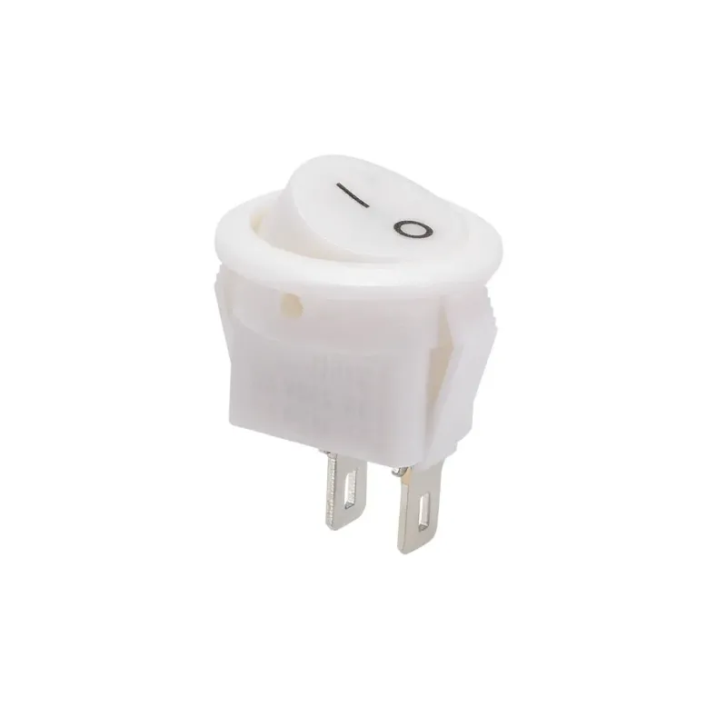 ON/OFF Rocker Switch SPST 250V 6A 2 Pin - WHITE