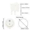 ON/OFF Rocker Switch SPST 250V 6A 2 Pin - WHITE