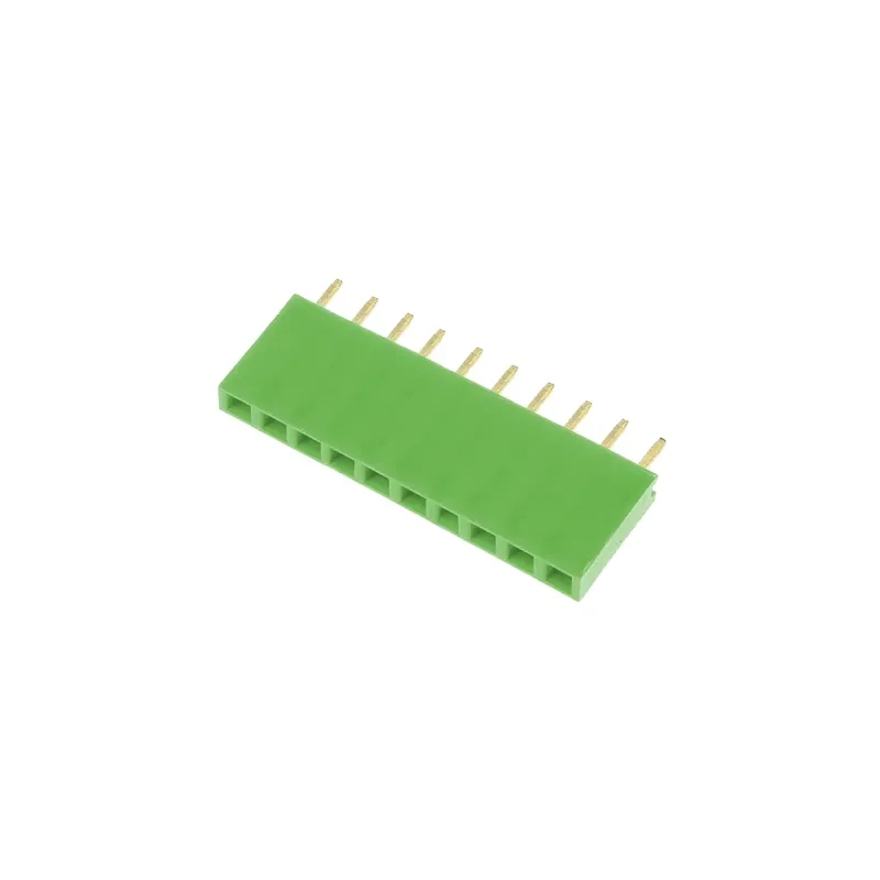 1x10 Pin Header 2.54mm Green - Female 1x10 Pin Header 2.54mm Green - Female