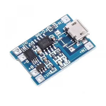 TP4056 Micro USB Lithium Polymer Battery Charging Module with Protection TP4056 Micro USB Lithium Polymer Battery Charging Module with Protection