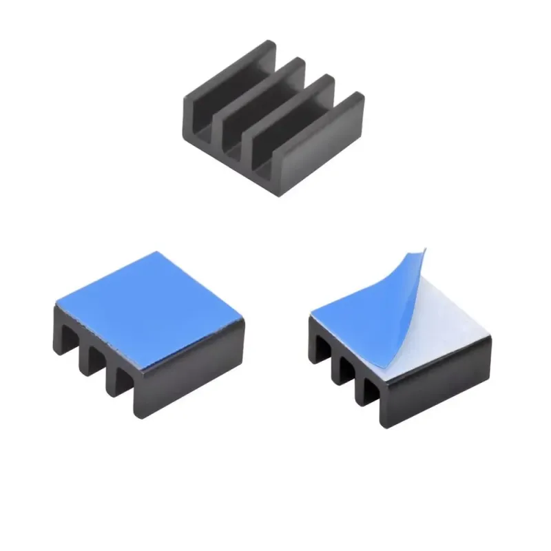 11x11x5 mm Aluminium IC Chip Heatsink Cooler with Thermal Conductive Tape