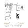 14mm 7-Segment 1 Digit Display Common Cathode 5611AB - BLUE