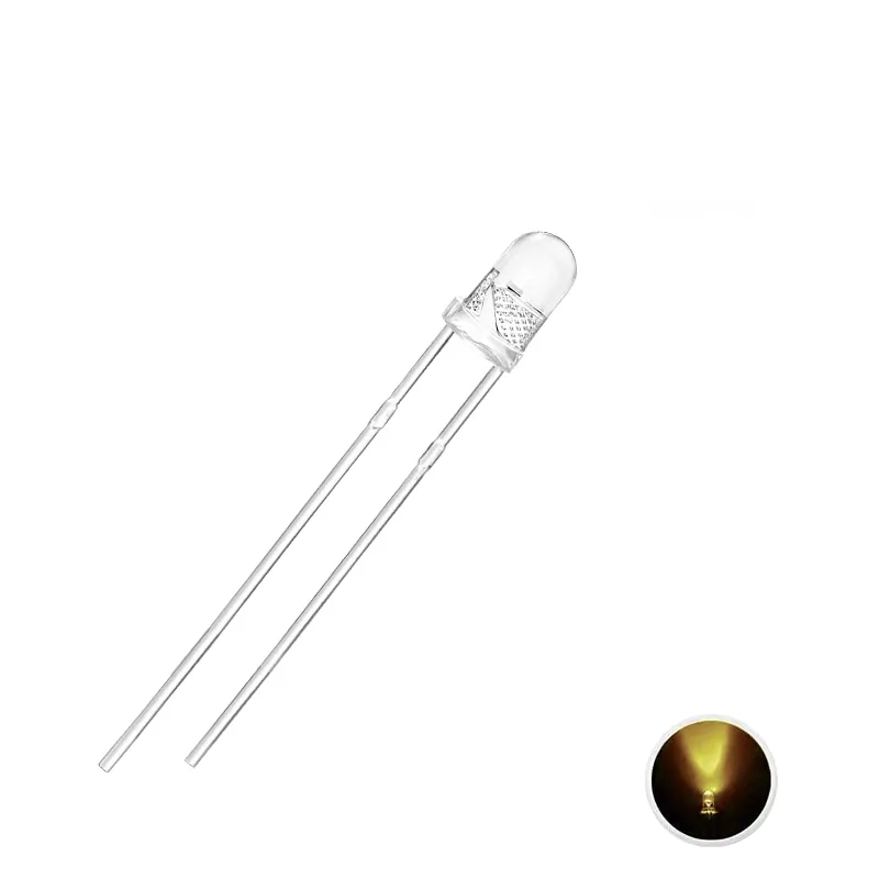 LED 3mm Transparent Yellow
