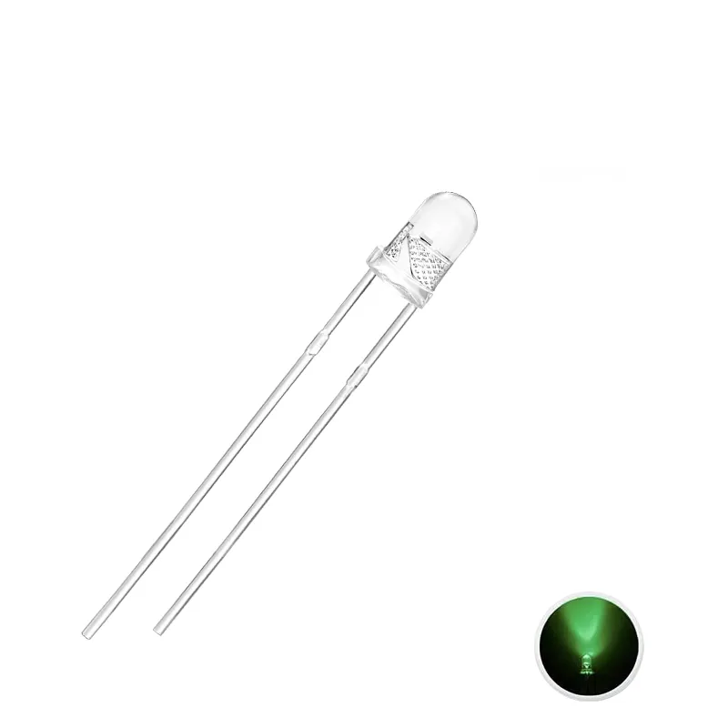 LED 3mm Transparent Green