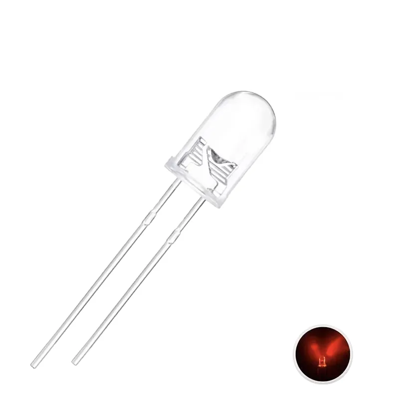 Led 5mm Transparent Red