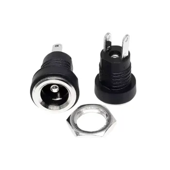 Conector Rotund 5,5 mmx2,1 mm Pentru Montarea pe Panou a Mufei de Alimentare DC Conector Rotund 5,5 mmx2,1 mm Pentru Montarea pe Panou a Mufei de Alimentare DC