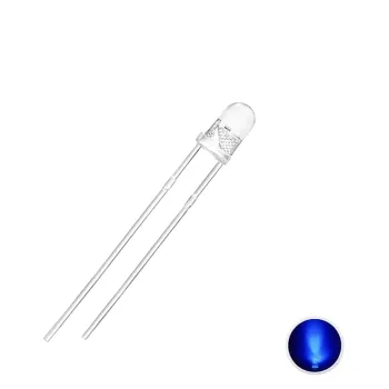 LED 3mm Transparent Albastru