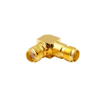 Conector RF în unghi drept SMA mamă la SMA mamă Conector RF în unghi drept SMA mamă la SMA mamă