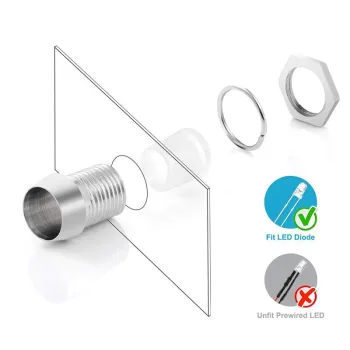 5 mm Led Holder-Metal Concave 5 mm Led Holder-Metal Concave