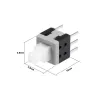 6 x 6 mm Tact Switch Self Latching 6 Pin