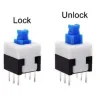 6 x 6 mm Tact Switch Self Latching 6 Pin