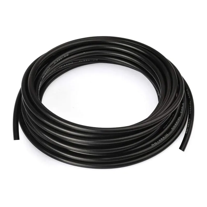 RG58-U Coaxial Cable 50 Ohm Flexible for RF Antenna RG58-U Coaxial Cable 50 Ohm Flexible for RF Antenna