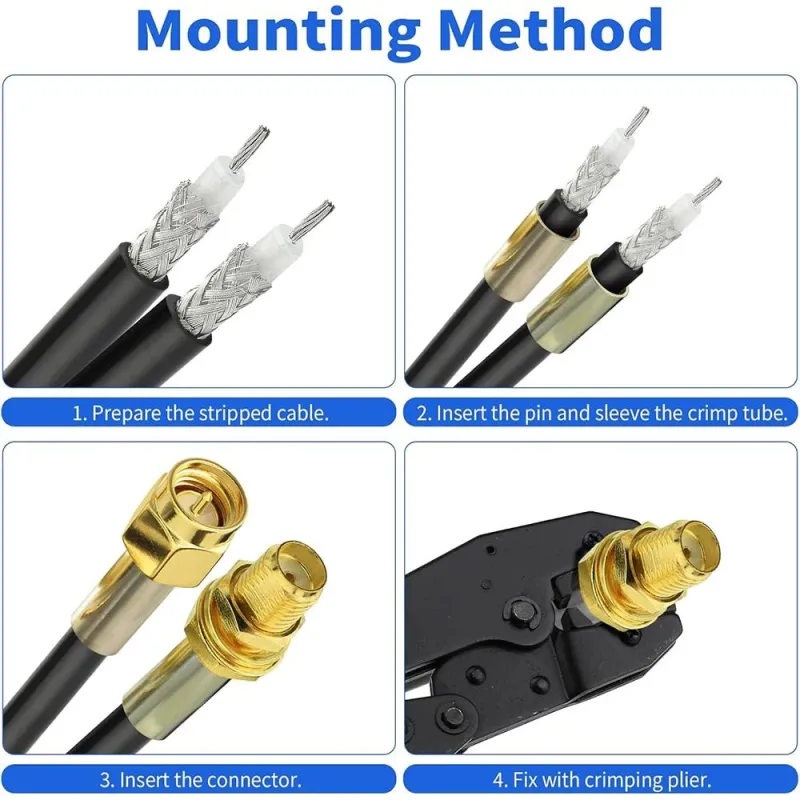 RG58-U Coaxial Cable 50 Ohm Flexible for RF Antenna RG58-U Coaxial Cable 50 Ohm Flexible for RF Antenna