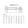 Șurub Din Oțel Inoxidabil cu Cap Hexagonal M2 x 20mm Șurub Din Oțel Inoxidabil cu Cap Hexagonal M2 x 20mm