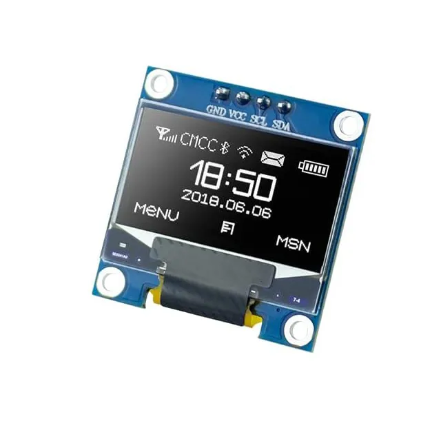 0.96 Inch White I2C OLED Display - SSD1306