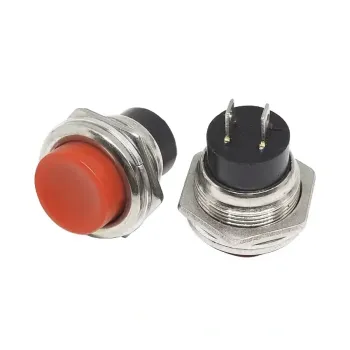 16mm Push Button Momentary ON-OFF 2A PBS-26B - RED 16mm Push Button Momentary ON-OFF 2A PBS-26B - RED