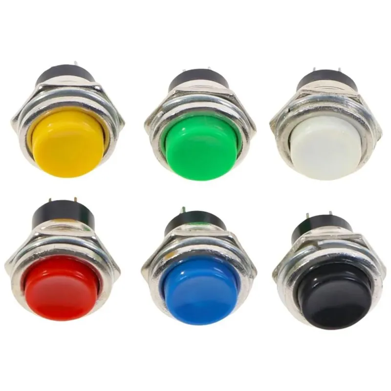 Buton de 16 mm ON-OFF Momentan 2A PBS-26B - ROȘU Buton de 16 mm ON-OFF Momentan 2A PBS-26B - ROȘU