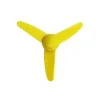 Turbină Eoliană cu Elice 8cm Mini Blade Pentru Mini DC Motor - Galben