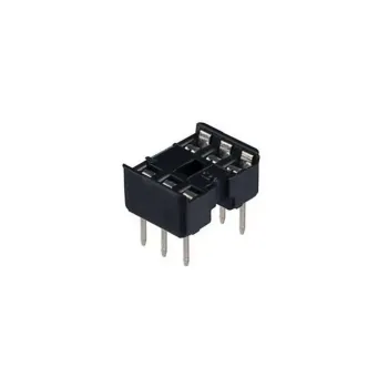IC Socket 2x3 - DIP 6-Pin Integrated Circuit IC Socket 2x3 - DIP 6-Pin Integrated Circuit