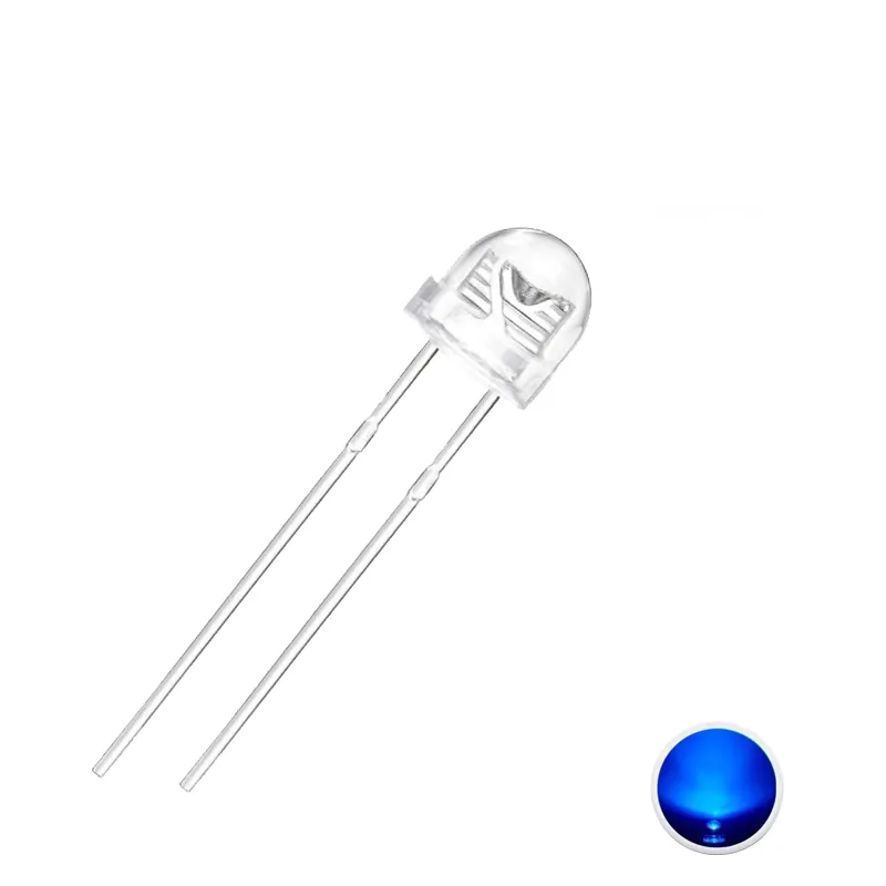 LED 5mm Straw Hat Blue