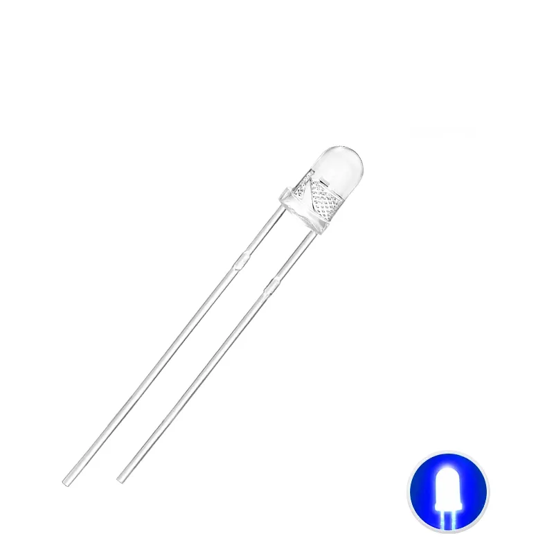 3mm Ultra Bright Led 6000-7000 mcd BLUE