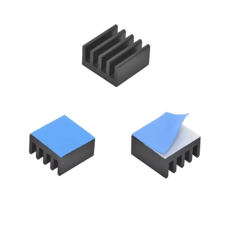 8.8x8.8x5 mm Aluminium IC Chip Heatsink  Cooler with Thermal Conductive Tape