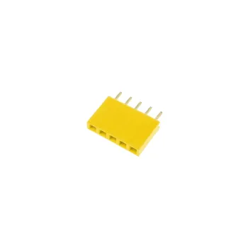 1x5 Pin Header 2.54mm Pas Galben - Femeie 1x5 Pin Header 2.54mm Pas Galben - Femeie