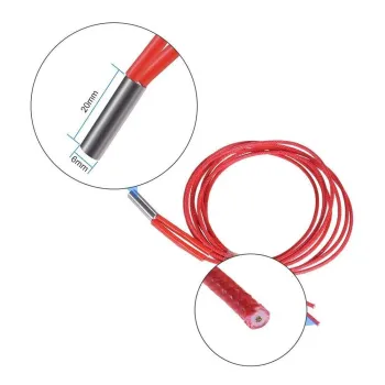 12V 40W Heating Cartidge 6x20mm for 3D Printers 12V 40W Heating Cartidge 6x20mm for 3D Printers